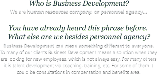 Who is Business Development